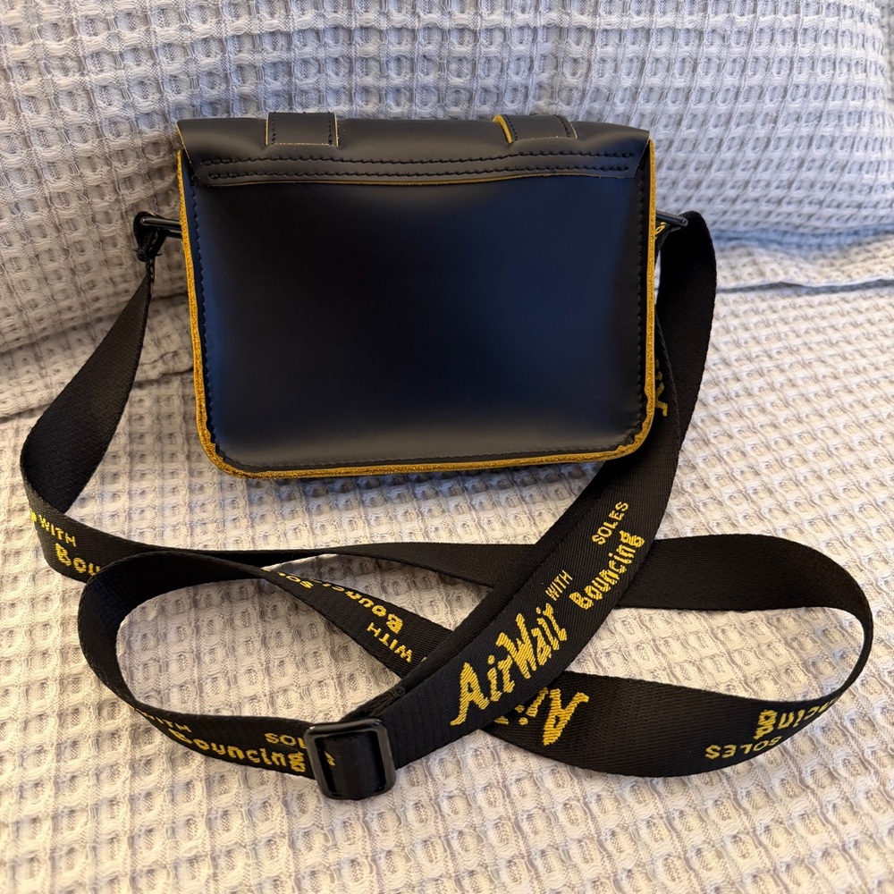 Dr. Martens Black and Yellow Crossbody Bag - Picture 2 of 11